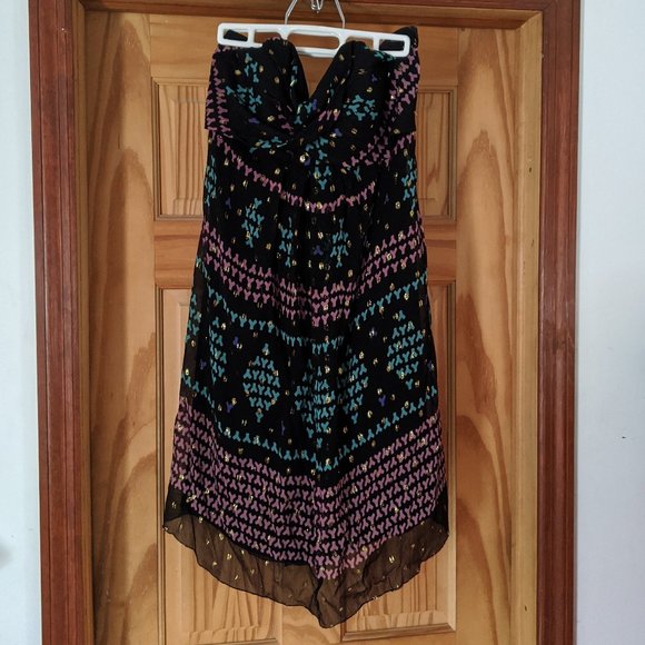 Nicole Miller - Designer Silk Print Dress - Sz 12 - Picture 1 of 7